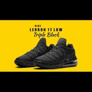 Tripple black Nike Lebron 17 low
